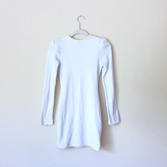Lulu's White Fitted Mini Dress - Picture 5 of 5